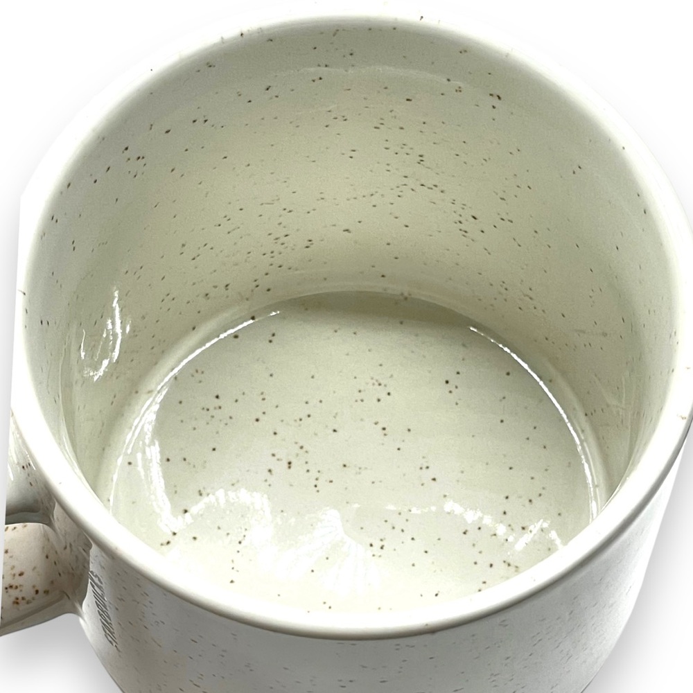 Starbucks 2017 Set of 2 Speckled Two Toned Coffee Tea Cup Copper Heart 12 oz. - Picture 8 of 9